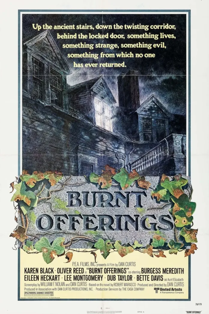 Αφίσα της ταινίας τρόμου «Burnt Offerings» (1976).